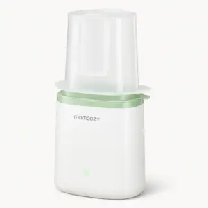 Momcozy MW01 6-in-1 Fast Baby Bottle Warmer, White & Mint Green
